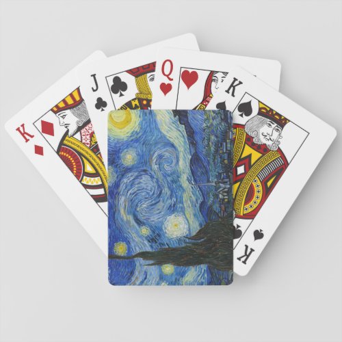 The Starry Night 1889 by Vincent van Gogh Poker Cards