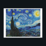 "THE STARRY NIGHT" 1889 BY VINCENT VAN GOGH POSTCARD<br><div class="desc">"THE STARRY NIGHT" 1889 BY VINCENT VAN GOGH 
POSTCARD
FROM THE COLLECTION OF THE JOHN PAUL GETTY MUSEUM</div>