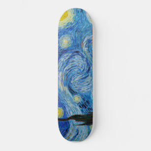 The Starry Night (1889) by Vincent Van Gogh Skateboard