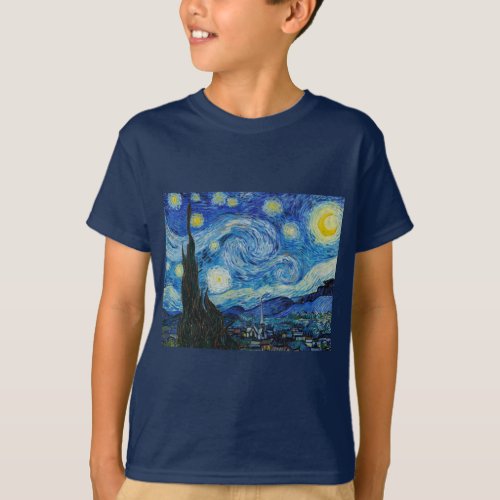 the starry night 1889 by vincent van gogh T_Shirt