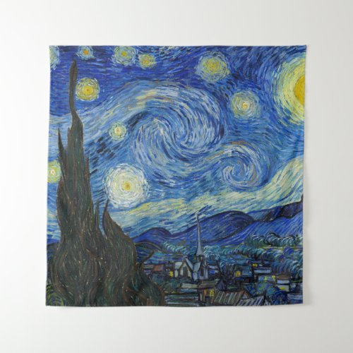 The Starry Night 1889 by Vincent van Gogh Tapestry