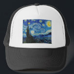 The Starry Night (1889) by Vincent Van Gogh Trucker Hat<br><div class="desc">The Starry Night (1889) by Vincent Van Gogh</div>
