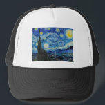 The Starry Night (1889) by Vincent Van Gogh Trucker Hat<br><div class="desc">The Starry Night (1889) by Vincent Van Gogh</div>