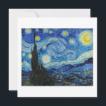 "THE STARRY NIGHT" 1889 VINCENT VAN GOGH FLAT CARD<br><div class="desc">"THE STARRY NIGHT" 1889 BY VINCENT VAN GOGH 
POSTCARD
FROM THE COLLECTION OF THE JOHN PAUL GETTY MUSEUM</div>