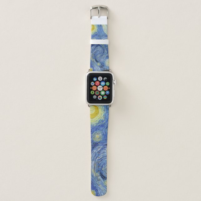 The Starry Night by Van Gogh Apple Watch Band (Front)