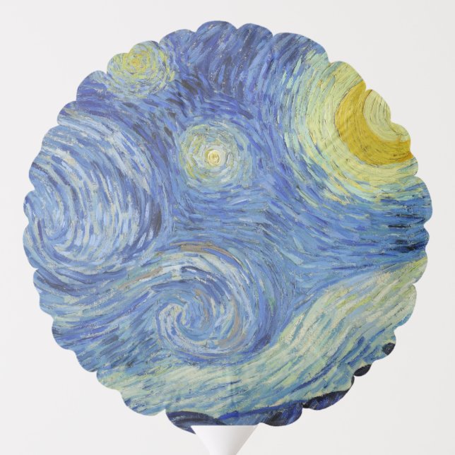 The Starry Night by Van Gogh Balloon (Back)