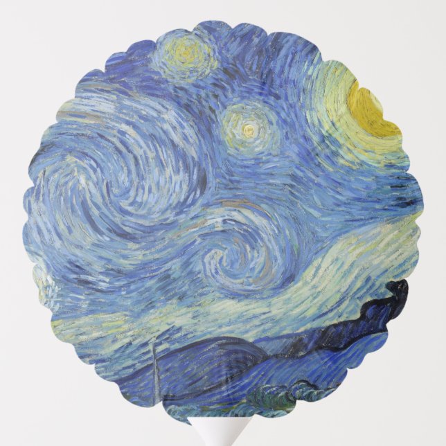 The Starry Night by Van Gogh Balloon (Back)