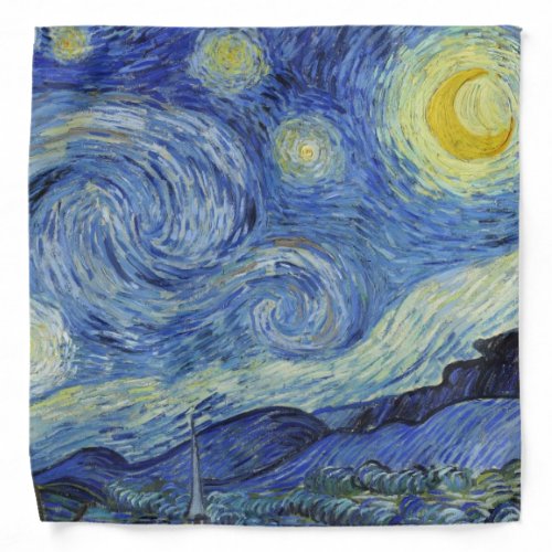The Starry Night by Van Gogh Bandana