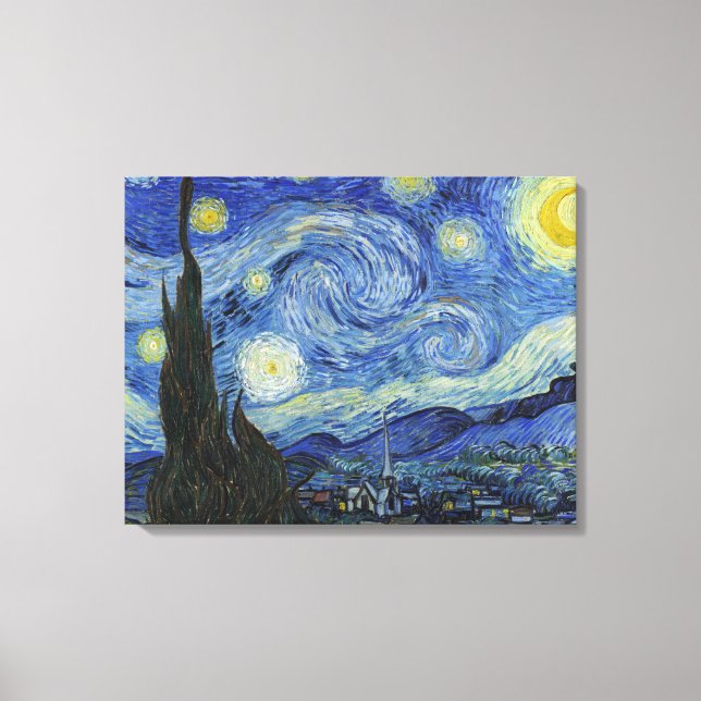 The Starry Night by Van Gogh Canvas Print (Front)