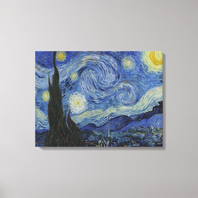The Starry Night by Van Gogh Canvas Print (Front)