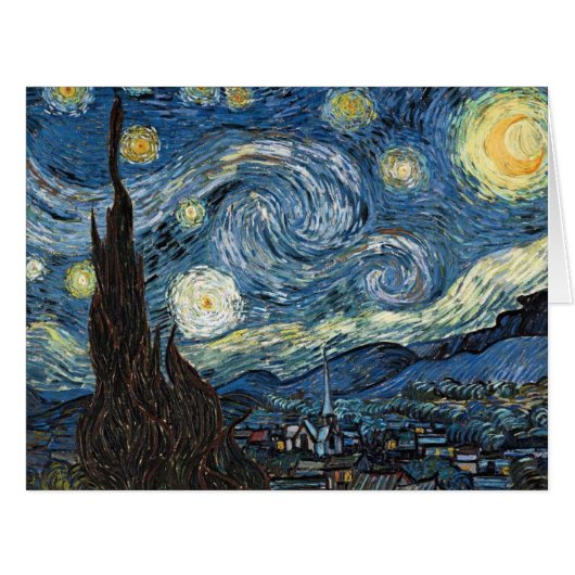 The Starry Night by van Gogh Cards (Front Horizontal)