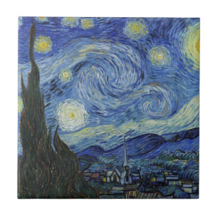 The Starry Night by Van Gogh Ceramic Tile