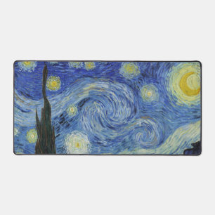 The Starry Night by Van Gogh   Desk Mat