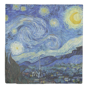 The Starry Night by Van Gogh Duvet Cover