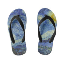 The Starry Night by Van Gogh Kid's Flip Flops The Starry Night by Van Gogh Kid's Flip Flops