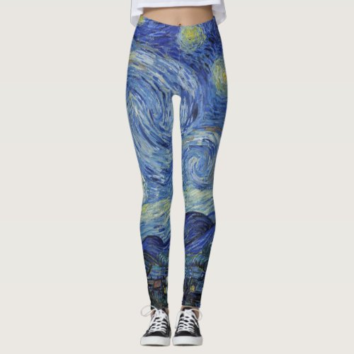 The Starry Night by Van Gogh Leggings