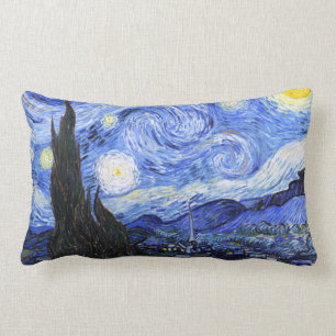 The Starry Night by Van Gogh Lumbar Pillow