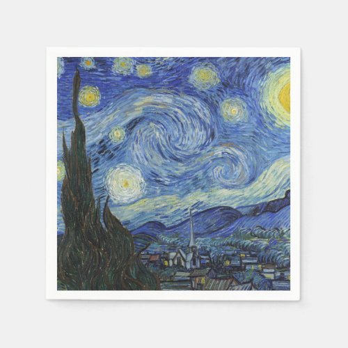 The Starry Night by Van Gogh  Napkins