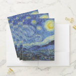 The Starry Night by Van Gogh  Pocket Folder<br><div class="desc">Please visit my store for more interesting design and more color choice. => zazzle.com/iwheels*</div>