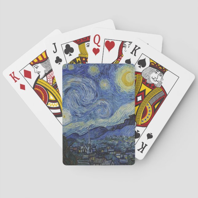 The Starry Night by Van Gogh  Poker Cards (Back)