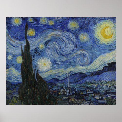 The Starry Night by Van Gogh Poster