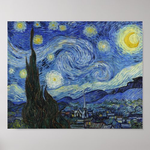 The Starry Night by Van Gogh Poster