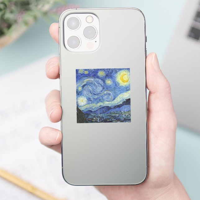 The Starry Night by Van Gogh    Sticker (Phone)