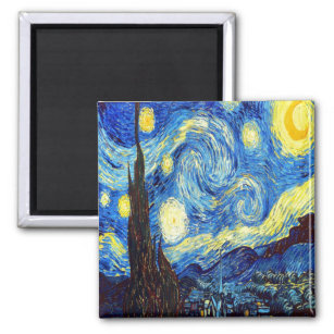 The Starry Night by Vincent van Gogh 1889 Magnet