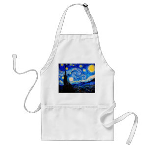 The Starry Night by Vincent Van Gogh Adult Apron