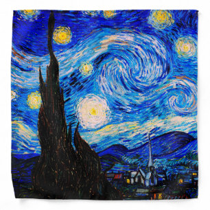 The Starry Night by Vincent Van Gogh Bandana