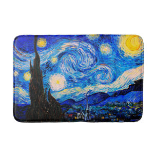 The Starry Night by Vincent Van Gogh Bath Mat