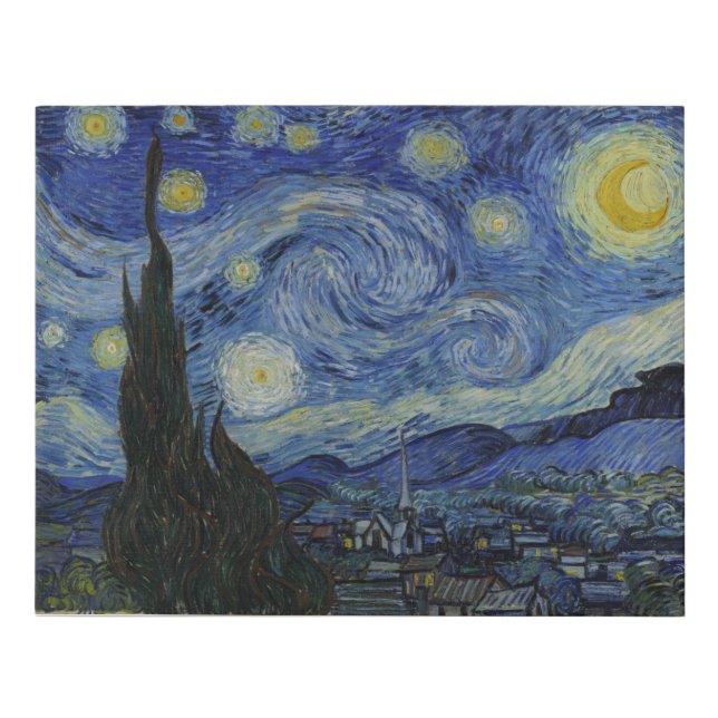The Starry Night by Vincent Van Gogh Canvas (Front)