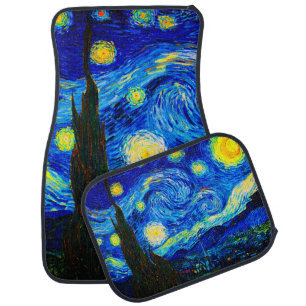 The Starry Night by Vincent Van Gogh Car Floor Mat