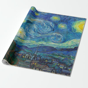 The Starry Night by Vincent van Gogh Decoupage Wrapping Paper