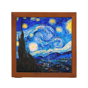 The Starry Night by Vincent Van Gogh  Desk Organizer