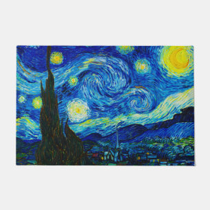 The Starry Night by Vincent Van Gogh  Doormat