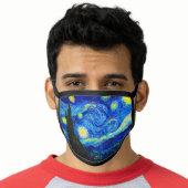 The Starry Night by Vincent Van Gogh Face Mask (Worn Him)