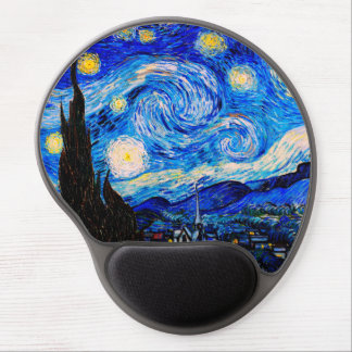 The Starry Night by Vincent Van Gogh Gel Mouse Pad