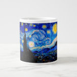 The Starry Night by Vincent Van Gogh Giant Coffee Mug<br><div class="desc">Vincent Van Gogh The Starry Night. This is an old masterpiece from the dutch master painter Vincent Van Gogh.This fine art landscape painting has beautiful,  vibrant,  saturated color. Vincent Van Gogh was a dutch post impressionist painter. This image is in the public domain</div>