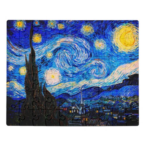 The Starry Night by Vincent Van Gogh Jigsaw Puzzle