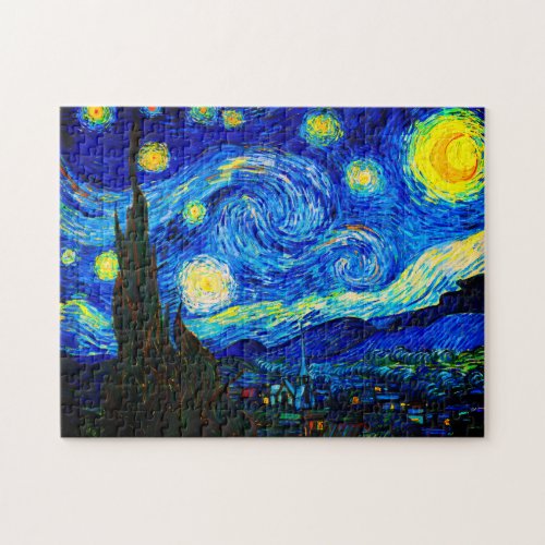 The Starry Night by Vincent Van Gogh Jigsaw Puzzle