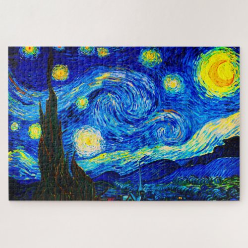 The Starry Night by Vincent Van Gogh Jigsaw Puzzle