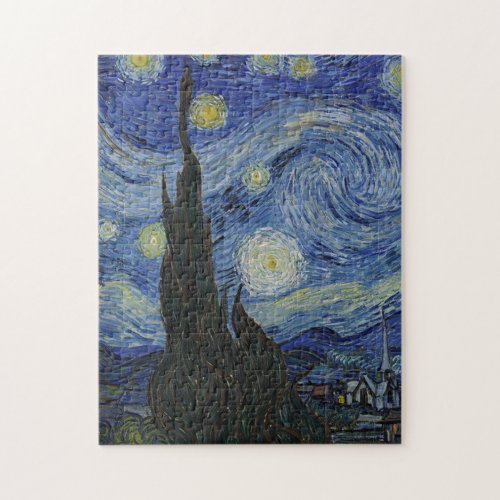 The Starry Night by Vincent Van Gogh Jigsaw Puzzle