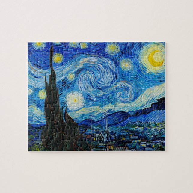 The Starry Night by Vincent Van Gogh  Jigsaw Puzzle (Horizontal)