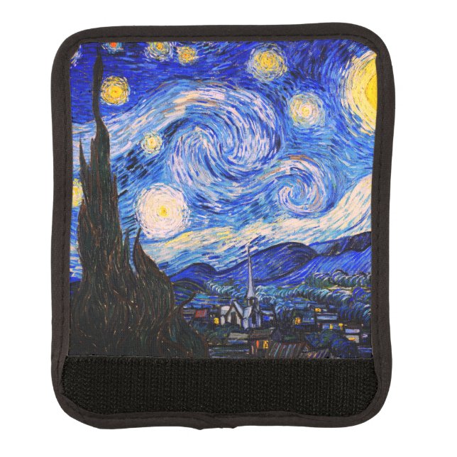 The Starry Night by Vincent Van Gogh  Luggage Handle Wrap (Front)