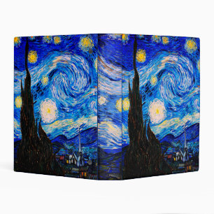 The Starry Night by Vincent Van Gogh  Mini Binder