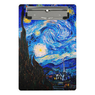 The Starry Night by Vincent Van Gogh Mini Clipboard