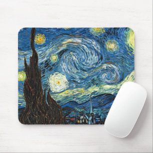 The Starry Night by Vincent Van Gogh Mouse Pad