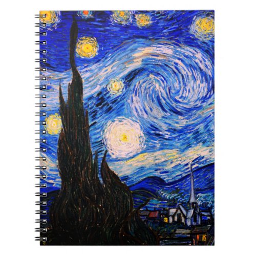 The Starry Night by Vincent Van Gogh Notebook
