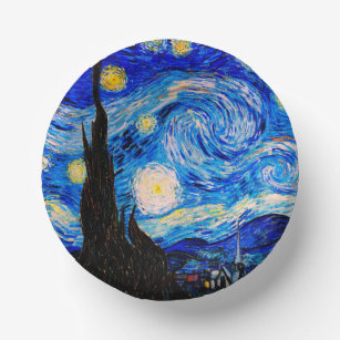 The Starry Night by Vincent Van Gogh Paper Bowls